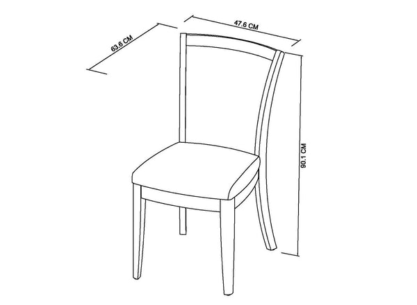 Chiswick Mocha Fabric Dining Chairs (Pair) Ward Brothers Furniture