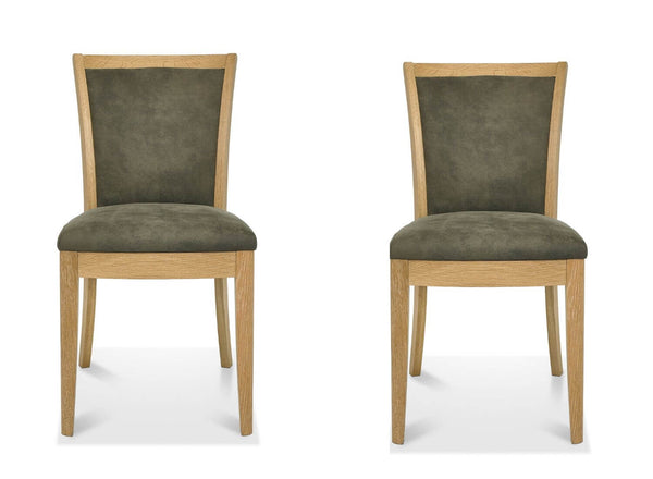 Chiswick Mocha Fabric Dining Chairs (Pair) Ward Brothers Furniture