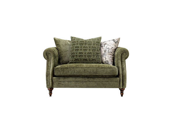 Winslet Fabric 1.5 Seater Pillow Back Sofa
