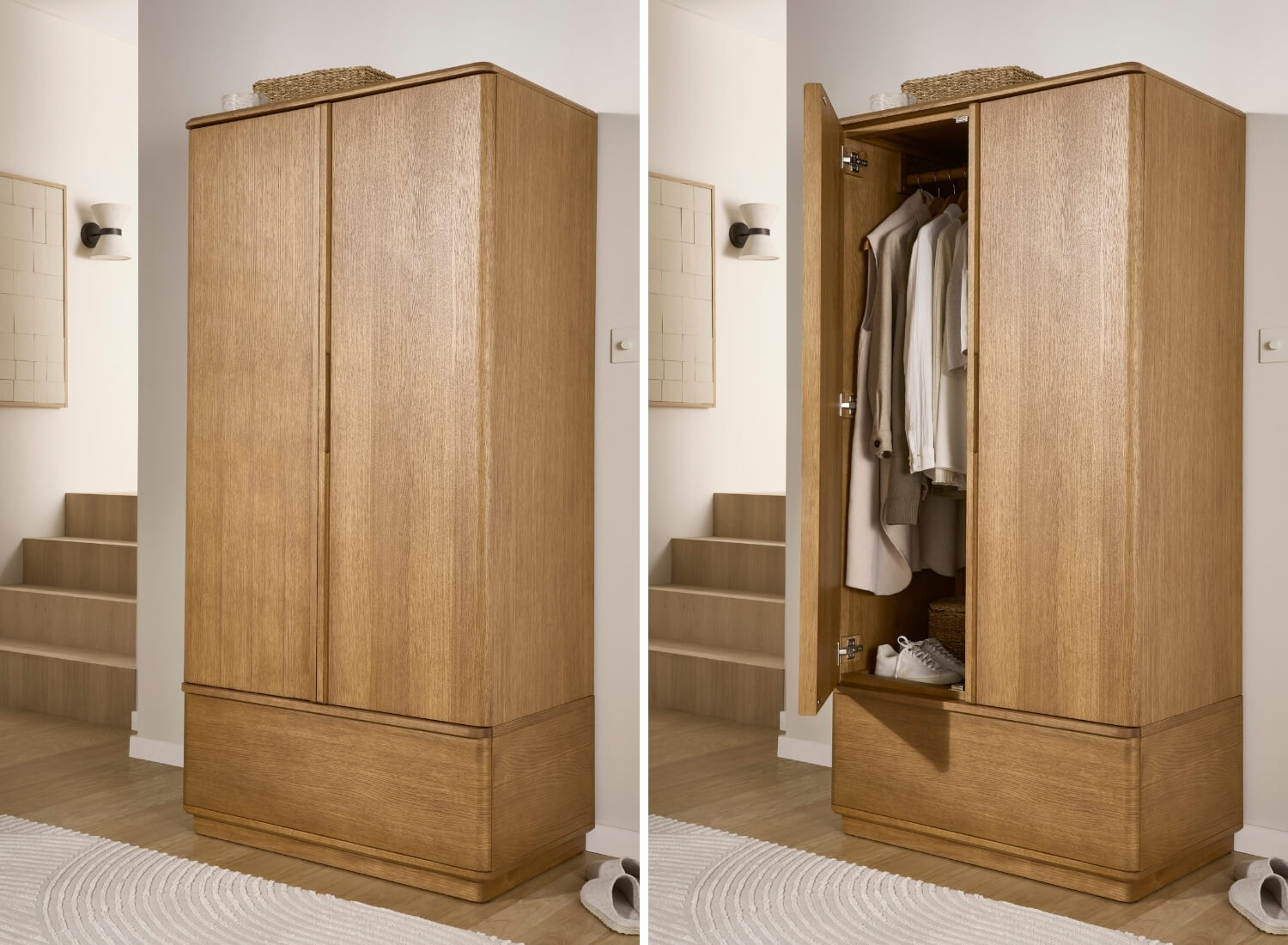 Kansas 1 Drawer Wardrobe – Ward Brothers Furniture