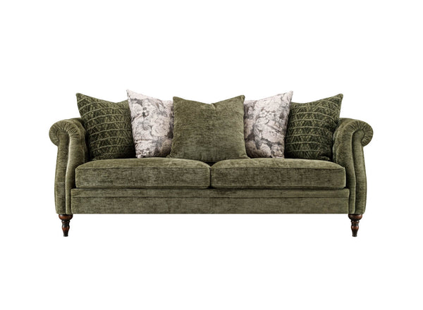Winslet Fabric 3 Seater Pillow Back Sofa