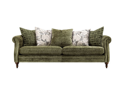 Winslet Fabric 4 Seater Pillow Back Sofa