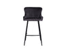 Alexa Bar Stool Grey Velvet