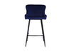 Alexa Bar Stool Blue Velvet