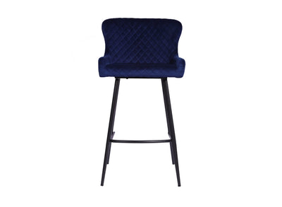 Alexa Bar Stool Blue Velvet