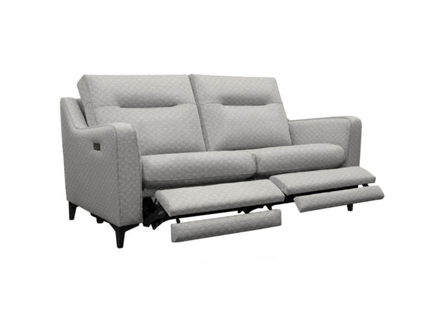 G Plan Austen Large Fabric Sofa with Double Power Footrest