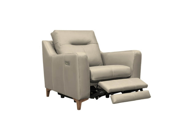 G Plan Austen Leather Snuggler with Power Footrest