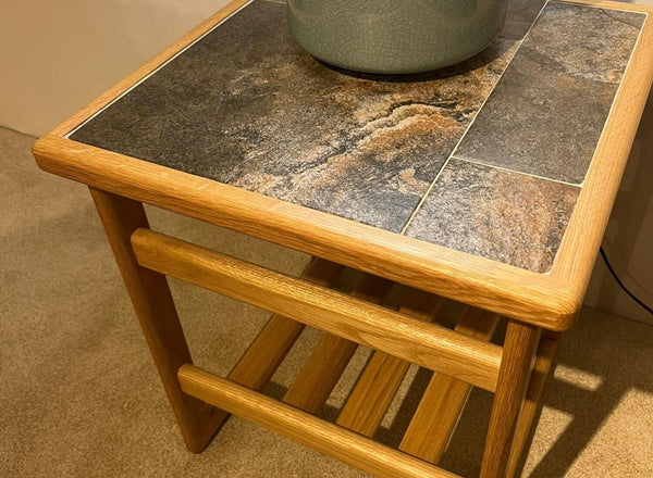 Autumn Tile Lamp Table