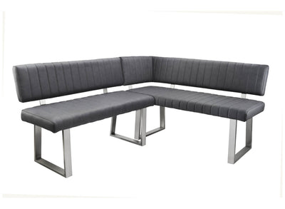 Avola Corner Bench Dark Grey