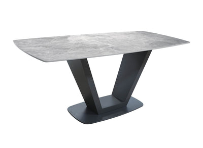 Avola Fixed Top Dining Table (180cm) Grey
