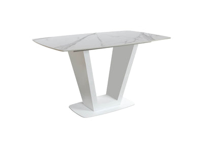 Avola Compact Dining Table White