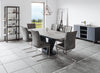 Avola Fixed Top Dining Table (180cm) Grey