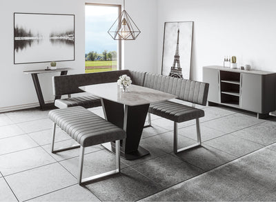 Avola Compact Dining Table (135cm) Grey