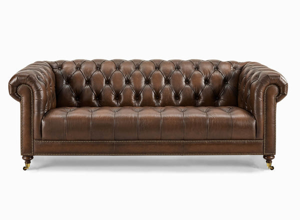 Balmoral Leather 4 Seater Sofa