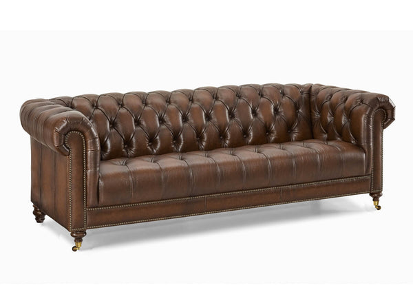 Balmoral Leather 4 Seater Sofa