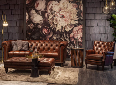 Balmoral Leather Wing Chair