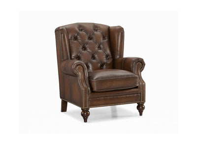 Balmoral Leather Wing Chair