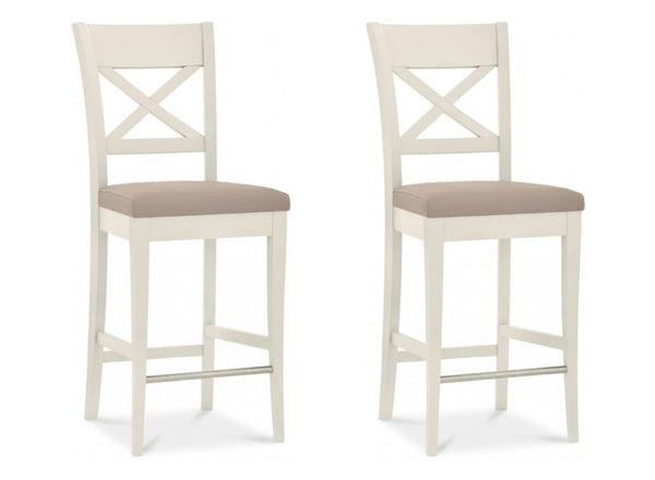 Bar Stool Faux Leather (Pair)
