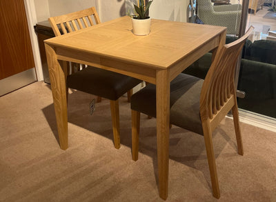Brighton Oak Extending Table and 2 Chairs