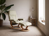 Medium Stressless Consul Classic Leather Chair & Stool