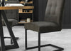 Monterrey Cantilever Chair Grey Fabric (Pair)