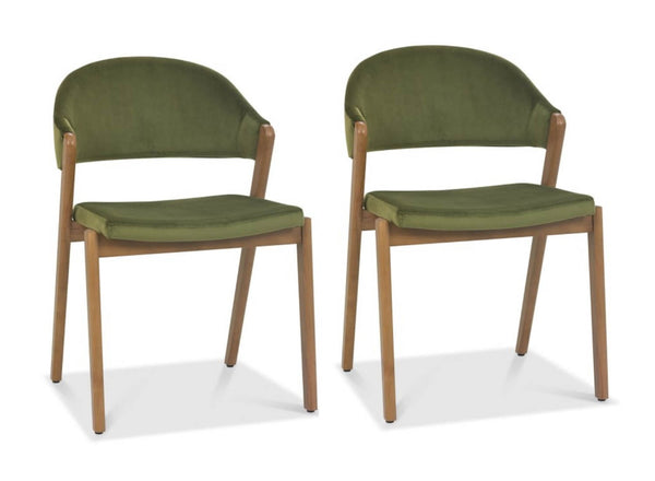 Cambridge Dining Chair Cedar Velvet (Pair) – Ward Brothers Furniture
