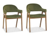 Cambridge Dining Chair Cedar Velvet (Pair)