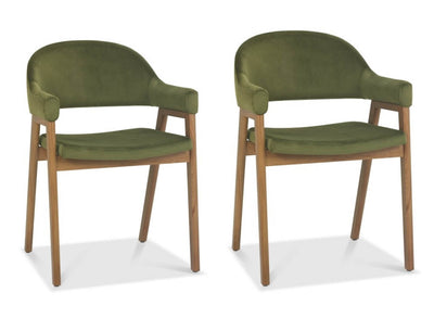 Cambridge Dining Chair Cedar Velvet (Pair)