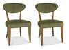 Eden Dining Chair Cedar Velvet (Pair)