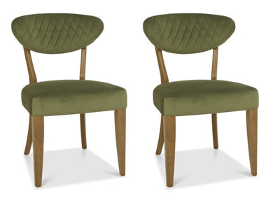 Eden Dining Chair Cedar Velvet (Pair)