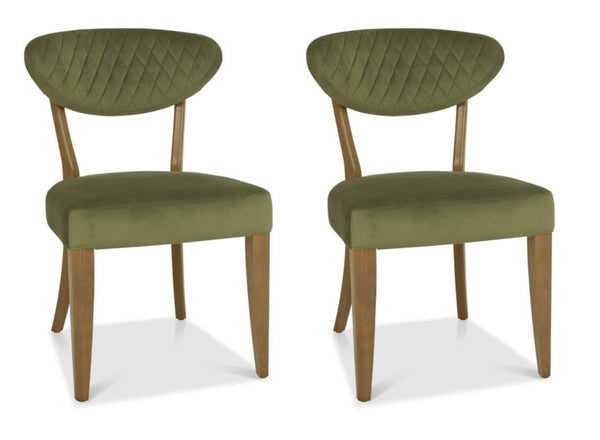 Eden Dining Chair Cedar Velvet (Pair)