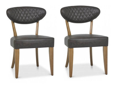 Eden Dining Chair Faux Leather (Pair)
