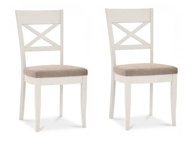Marianne Dining Chair Grey Fabric (Pair)