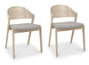 Velda Dining Chair Grey Fabric