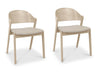 Velda Dining Chair Ivory Faux Leather