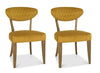 Eden Dining Chair Mustard Velvet (Pair)