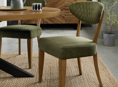 Eden Dining Chair Cedar Velvet (Pair)