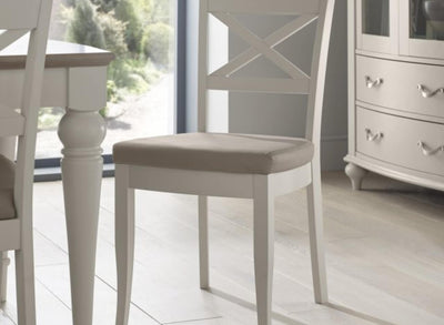 Marianne Dining Chair Faux Leather (Pair)