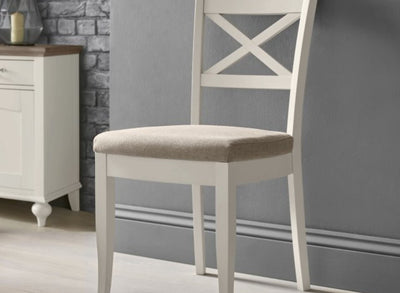 Marianne Dining Chair Grey Fabric (Pair)