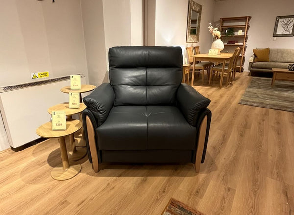 Ercol Mondello Leather Large Recliner Sofa and Chair