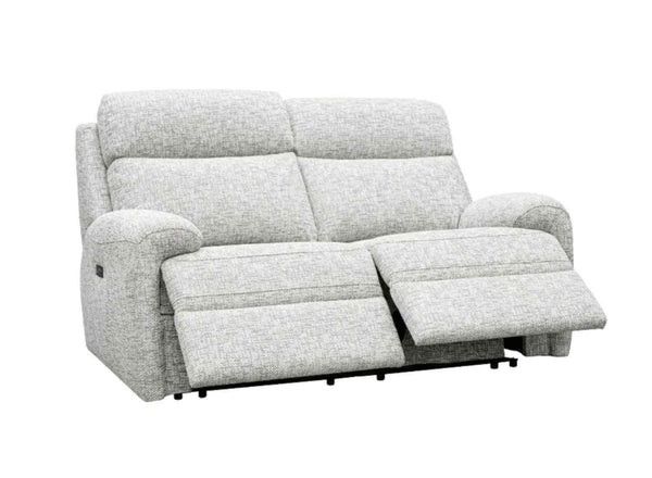 G Plan Hardy Fabric Power Recliner 2 Seater Sofa with Headrest and Lumbar and Heated Seats