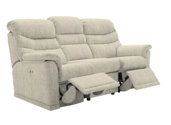 G Plan Malvern Fabric Power Recliner 3 Seater Sofa