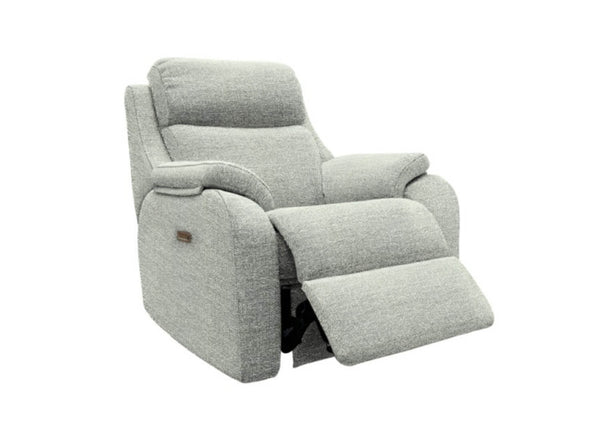 G Plan Kingsbury Fabric Power Recliner Armchair with Headrest and Lumbar