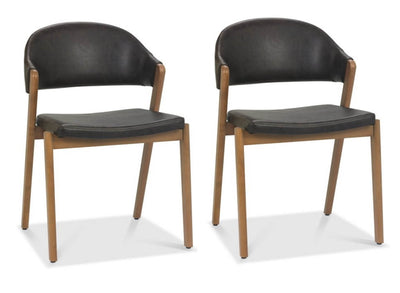 Cambridge Dining Chair Faux Leather (Pair)