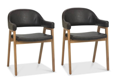 Cambridge Dining Chair Faux Leather (Pair)