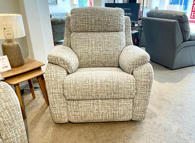 G Plan Kingsbury 3 Seater Sofa and Power Recliner Chair with Headrest and Lumbar