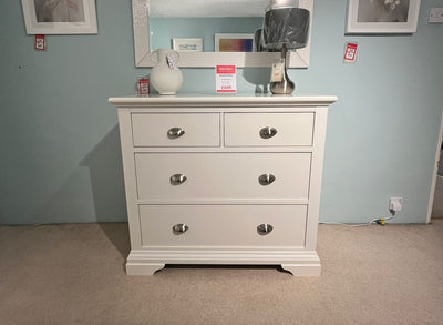 Hartland White 2+2 Drawer Chest