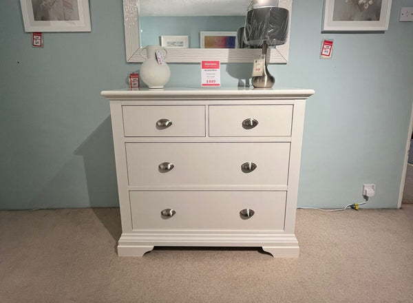 Hartland White 2+2 Drawer Chest