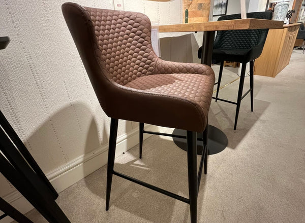 Pair of Hereford Bar Stools - Tan