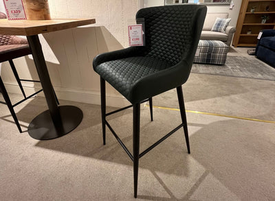 Pair of Hereford Bar Stools - Green